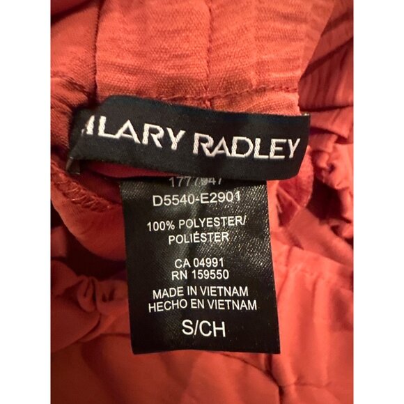 Womens Wide-Leg Elastic Waist Pants CORAL Color Comfortable Fit SMALL - Picture 7 of 12